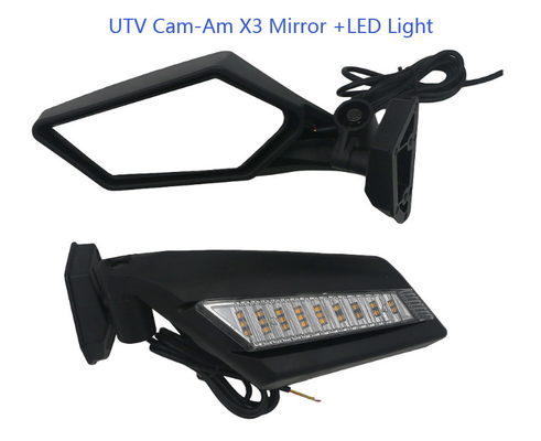 1.5/1.75/2 inch universal ATV/UTV Bike rear view mirror